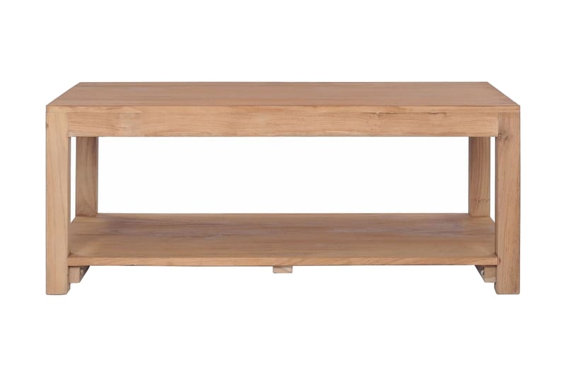 Sofabord 100 X 50 X 40 Cm Massivt Teaktræ - Brun - Møbler - Borde - Sofabord