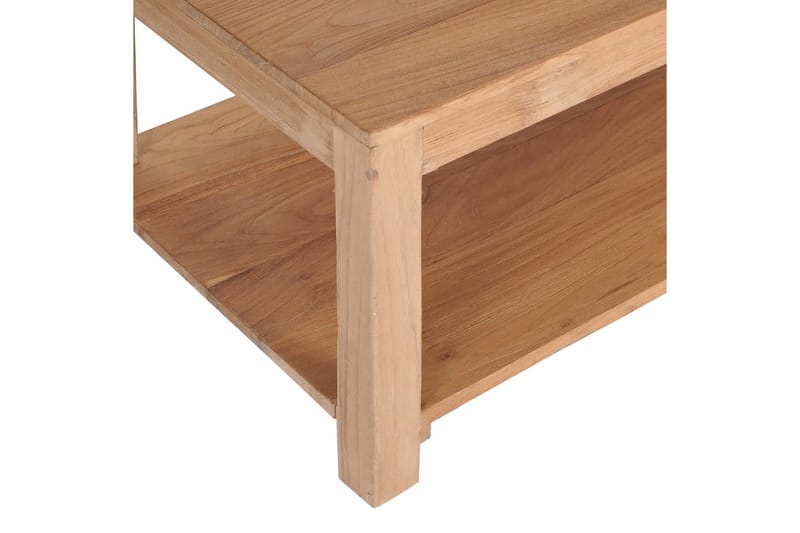 Sofabord 100 X 50 X 40 Cm Massivt Teaktræ - Brun - Møbler - Borde - Sofabord