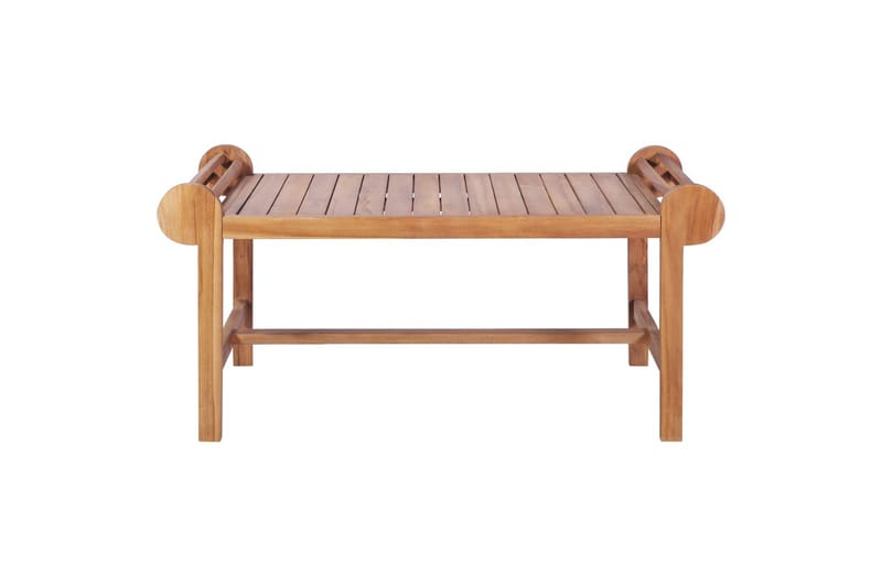 Sofabord 100 X 50 X 45 Cm Massivt Teaktræ - Brun - Sofabord