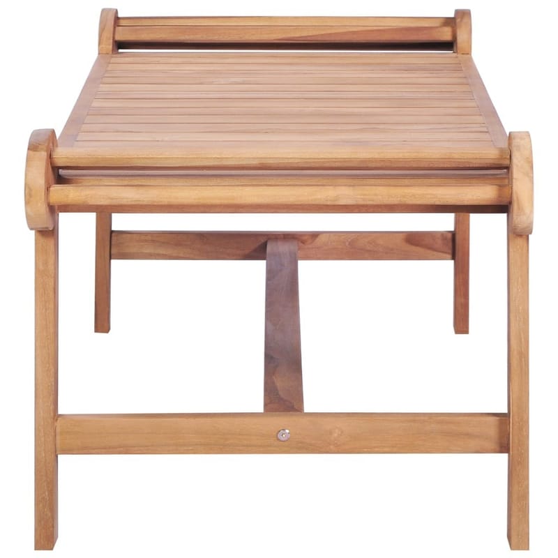 Sofabord 100 X 50 X 45 Cm Massivt Teaktræ - Brun - Sofabord