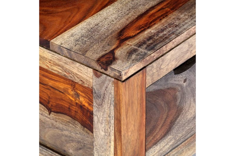 Sofabord 100 X 55 X 30 Cm Massivt Sheeshamtræ Grå - Grå - Møbler - Borde - Sofabord