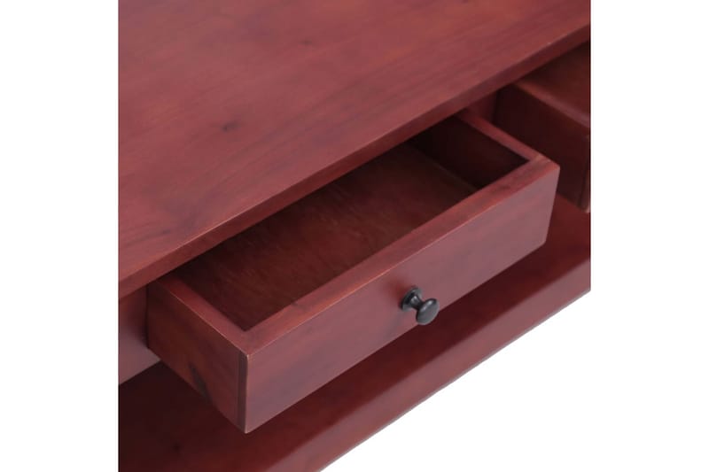 Sofabord 100 X 55 X 46 Cm Massivt Mahognitræ Brun - Brun - Møbler - Borde - Sofabord