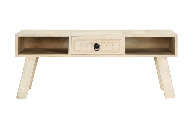 sofabord 100 x 60 x 40 cm massivt mangotræ - Møbler - Borde - Sofabord