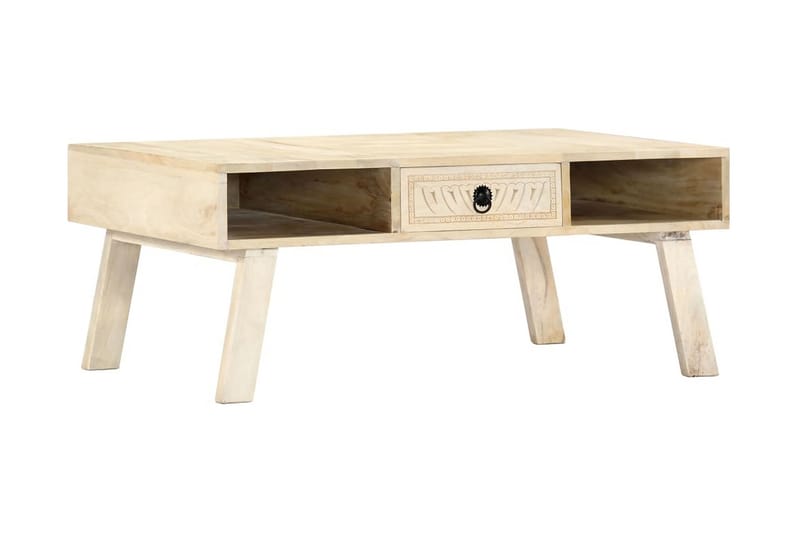 sofabord 100 x 60 x 40 cm massivt mangotræ - Møbler - Borde - Sofabord