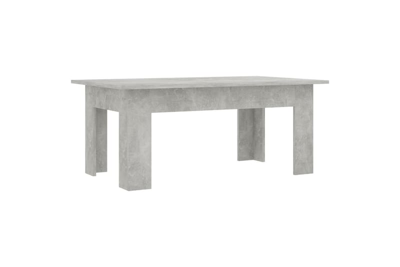 sofabord 100 x 60 x 42 cm spånplade betongrå - Grå - Sofabord
