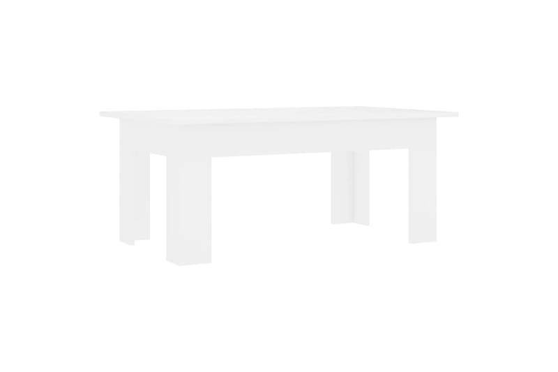 sofabord 100 x 60 x 42 cm spånplade hvid - Hvid - Møbler - Borde - Sofabord