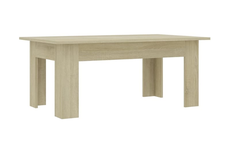 sofabord 100 x 60 x 42 cm spånplade sonoma-eg - Brun - Sofabord