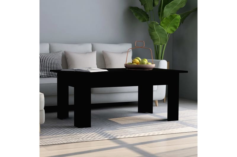 sofabord 100 x 60 x 42 cm spånplade sort - Sort - Møbler - Borde - Sofabord