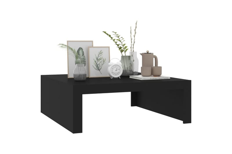 sofabord 100x100x35 cm spånplade sort - Sort - Møbler - Borde - Sofabord