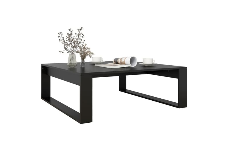 sofabord 100x100x35 cm spånplade sort - Sort - Møbler - Borde - Sofabord
