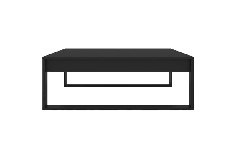 sofabord 100x100x35 cm spånplade sort - Sort - Sofabord