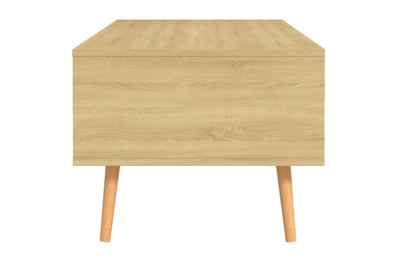 sofabord 100x49,5x43 cm spånplade sonoma-eg - Brun - Sofabord