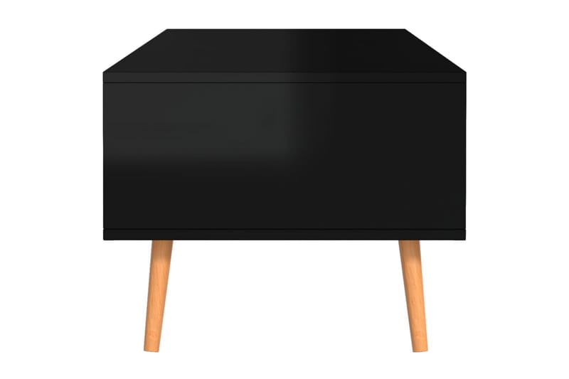 sofabord 100x49,5x43 cm spånplade sort højglans - Sort - Møbler - Borde - Sofabord