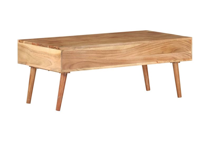 sofabord 100x50x39 cm massivt akacietræ - Brun - Møbler - Borde - Sofabord