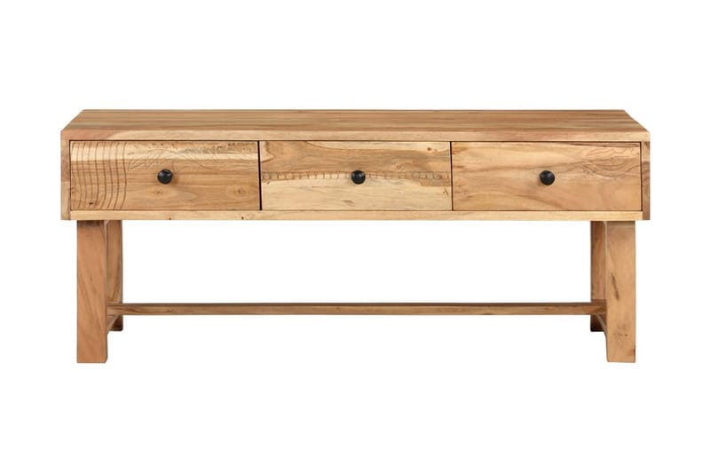 sofabord 100x50x40 cm massivt akacietræ - Møbler - Borde - Sofabord