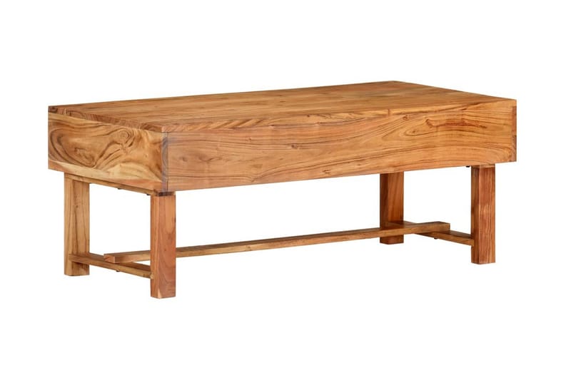 sofabord 100x50x40 cm massivt akacietræ - Møbler - Borde - Sofabord