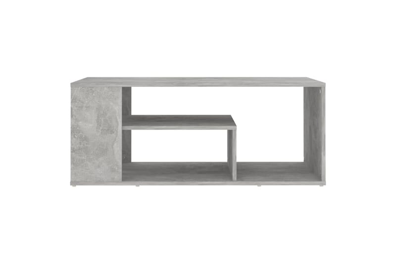 sofabord 100x50x40 cm spånplade betongrå - Grå - Sofabord