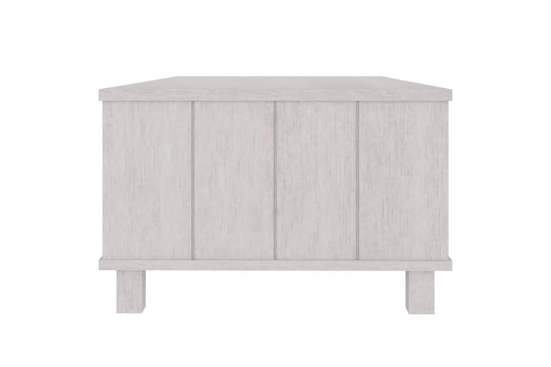 sofabord 100x55x35 cm massivt fyrretræ hvid - Hvid - Møbler - Borde - Sofabord