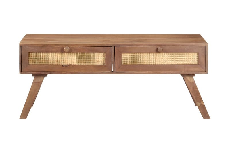 sofabord 100x60x40 cm massivt mangotræ - Brun - Møbler - Borde - Sofabord