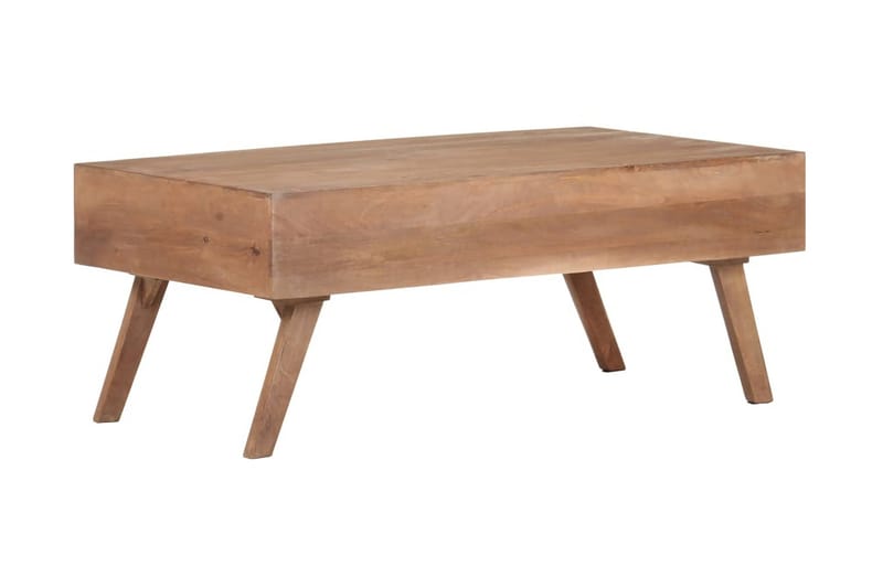 sofabord 100x60x40 cm massivt mangotræ - Brun - Møbler - Borde - Sofabord