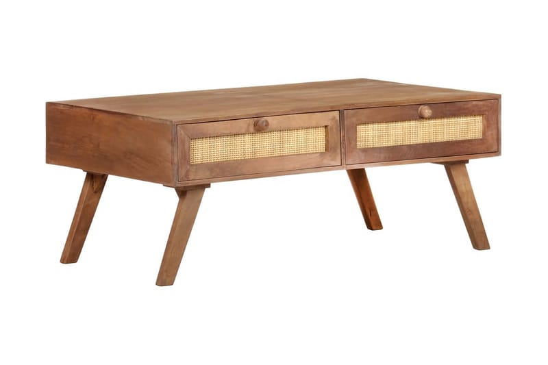 sofabord 100x60x40 cm massivt mangotræ - Brun - Møbler - Borde - Sofabord