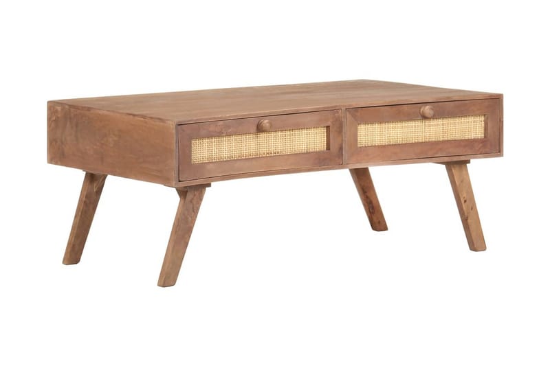 sofabord 100x60x40 cm massivt mangotræ - Brun - Møbler - Borde - Sofabord