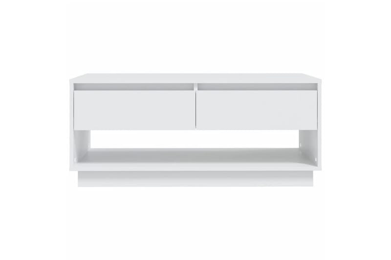 sofabord 102,5x55x44 cm spånplade hvid - Hvid - Sofabord