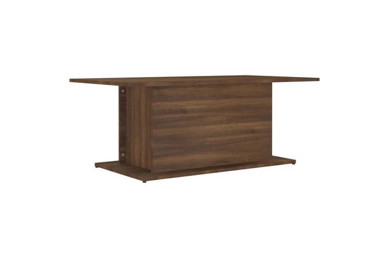 sofabord 102x55,5x40 cm spånplade brun egetræsfarve - Brun - Sofabord