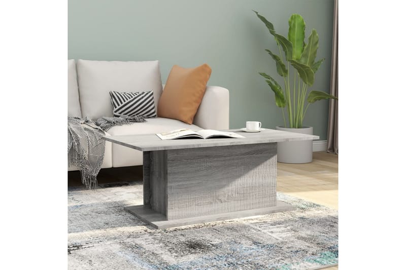 sofabord 102x55,5x40 cm spånplade grå sonoma-eg - Grå - Møbler - Borde - Sofabord