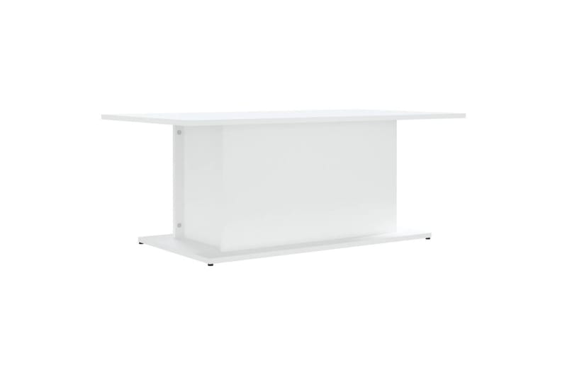 sofabord 102x55,5x40 cm spånplade hvid - Hvid - Sofabord