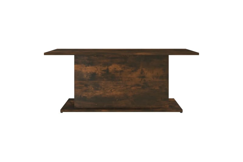 sofabord 102x55,5x40 cm spånplade røget egetræsfarve - Brun - Sofabord