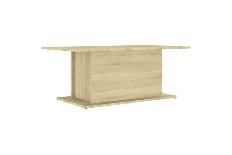 sofabord 102x55,5x40 cm spånplade sonoma-eg - Beige - Sofabord