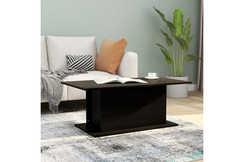sofabord 102x55,5x40 cm spånplade sort - Sort - Møbler - Borde - Sofabord