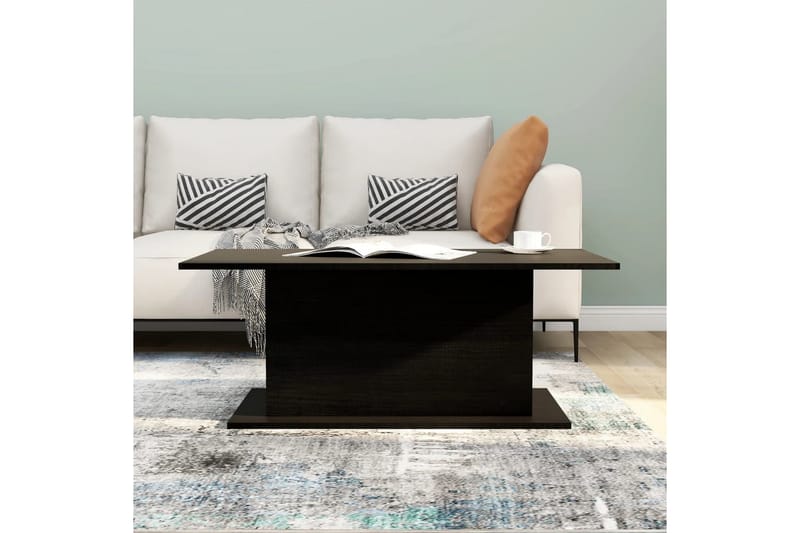 sofabord 102x55,5x40 cm spånplade sort - Sort - Møbler - Borde - Sofabord