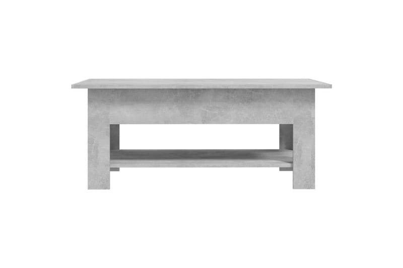 sofabord 102x55x42 cm spånplade betongrå - Grå - Sofabord