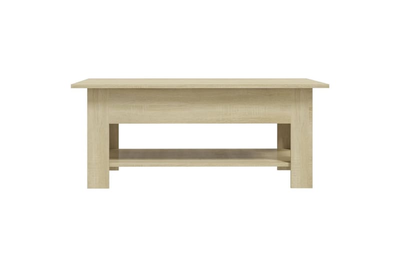 sofabord 102x55x42 cm spånplade sonoma-eg - Brun - Sofabord