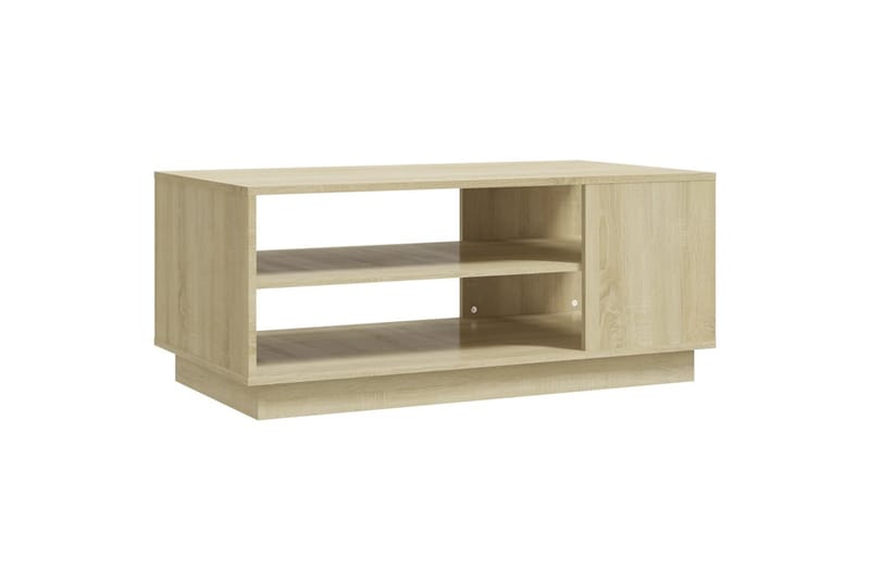 sofabord 102x55x43 cm spånplade sonoma-eg - Brun - Sofabord