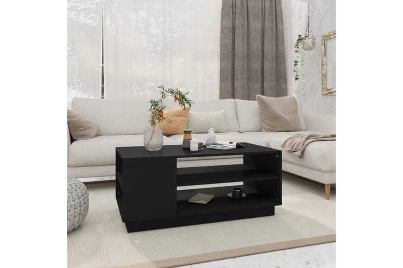 sofabord 102x55x43 cm spånplade sort - Sort - Møbler - Borde - Sofabord