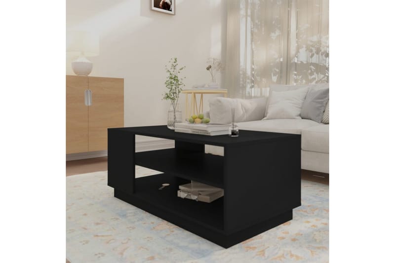 sofabord 102x55x43 cm spånplade sort - Sort - Møbler - Borde - Sofabord