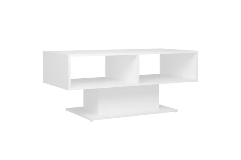 sofabord 103,5x50x44,5 cm spånplade hvid - Hvid - Sofabord