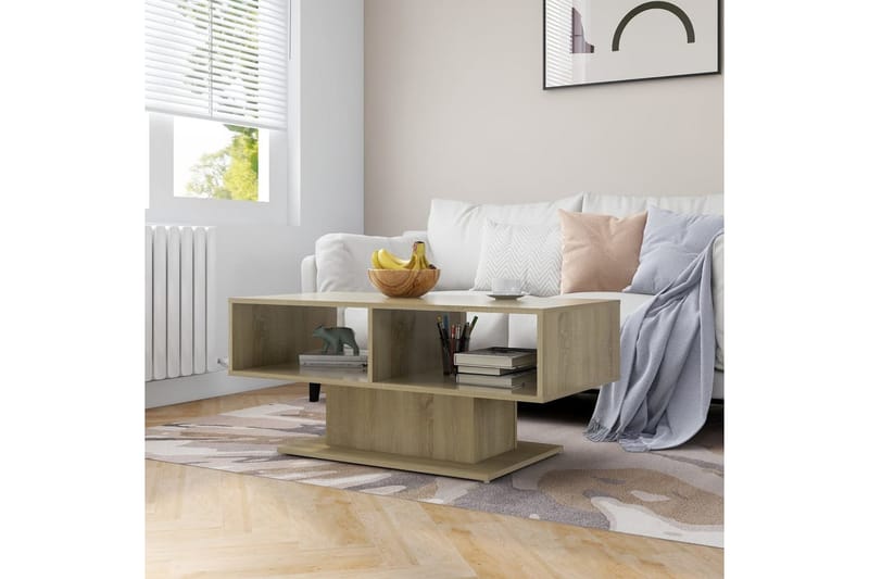 sofabord 103,5x50x44,5 cm spånplade sonoma-eg - Brun - Møbler - Borde - Sofabord