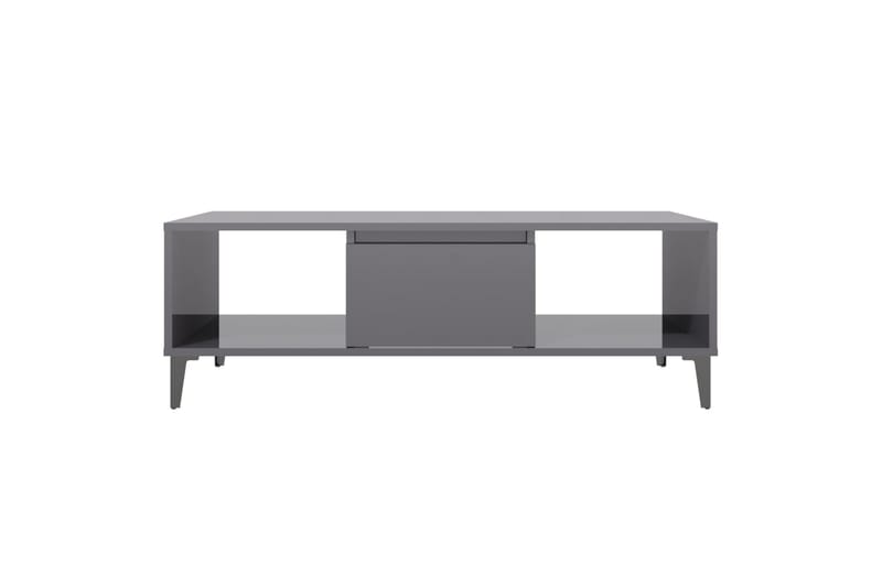 sofabord 103,5x60x35 cm spånplade grå højglans - Grå - Møbler - Borde - Sofabord