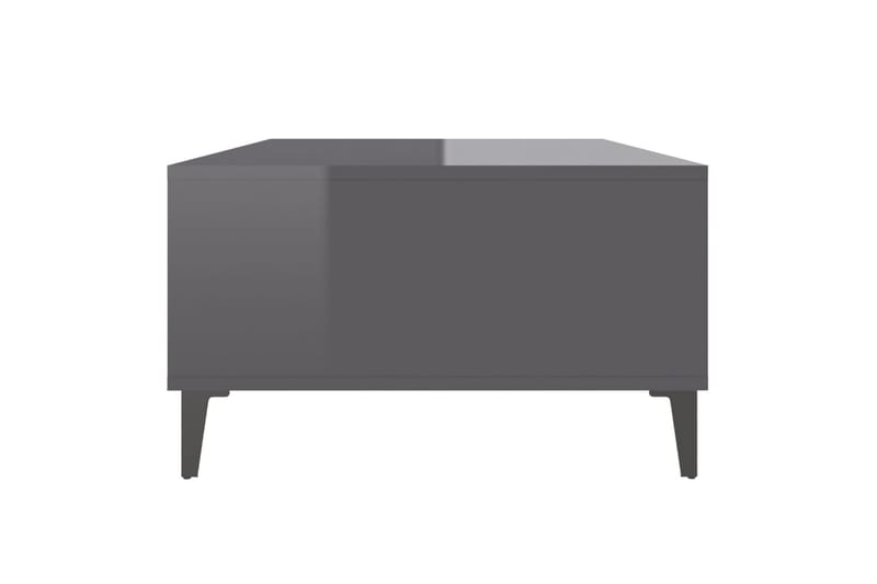 sofabord 103,5x60x35 cm spånplade grå højglans - Grå - Møbler - Borde - Sofabord