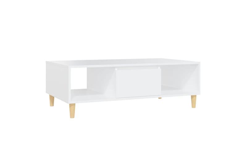 sofabord 103,5x60x35 cm spånplade hvid - Hvid - Sofabord