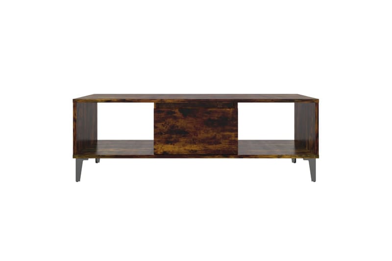 sofabord 103,5x60x35 cm spånplade røget egetræsfarve - Brun - Møbler - Borde - Sofabord