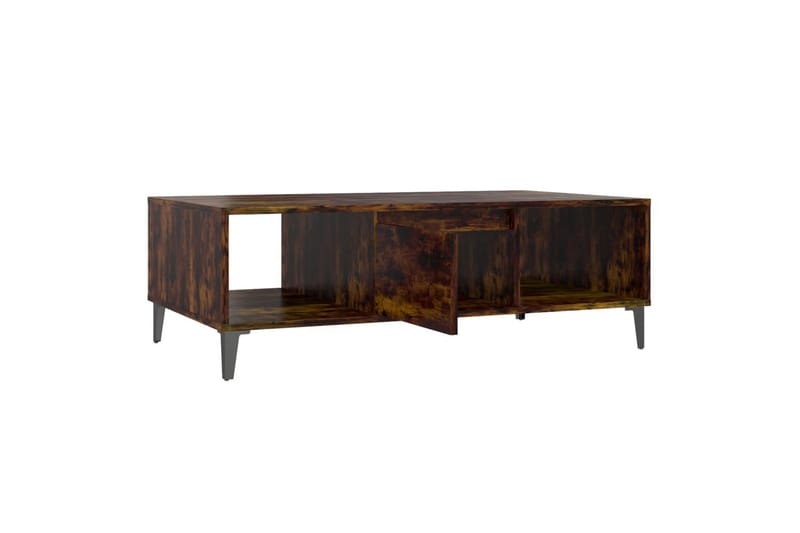 sofabord 103,5x60x35 cm sp�ånplade røget egetræsfarve - Brun - Møbler - Borde - Sofabord