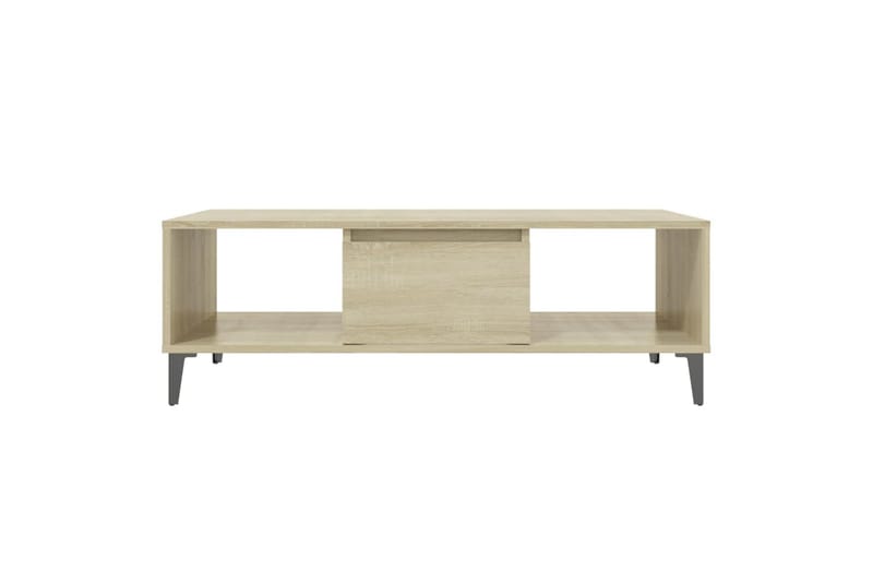 sofabord 103,5x60x35 cm spånplade sonoma-eg - Brun - Sofabord