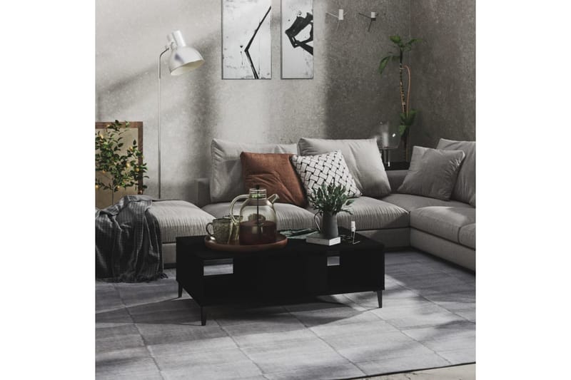 sofabord 103,5x60x35 cm spånplade sort - Sort - Møbler - Borde - Sofabord