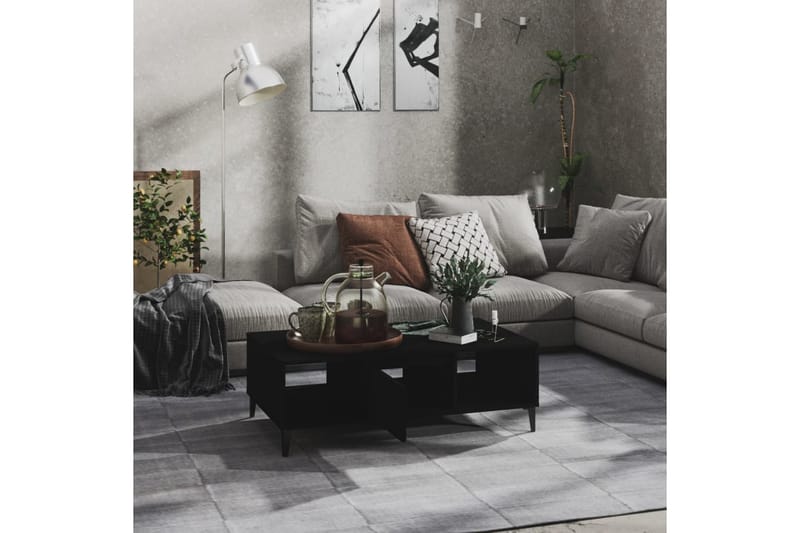 sofabord 103,5x60x35 cm spånplade sort - Sort - Møbler - Borde - Sofabord