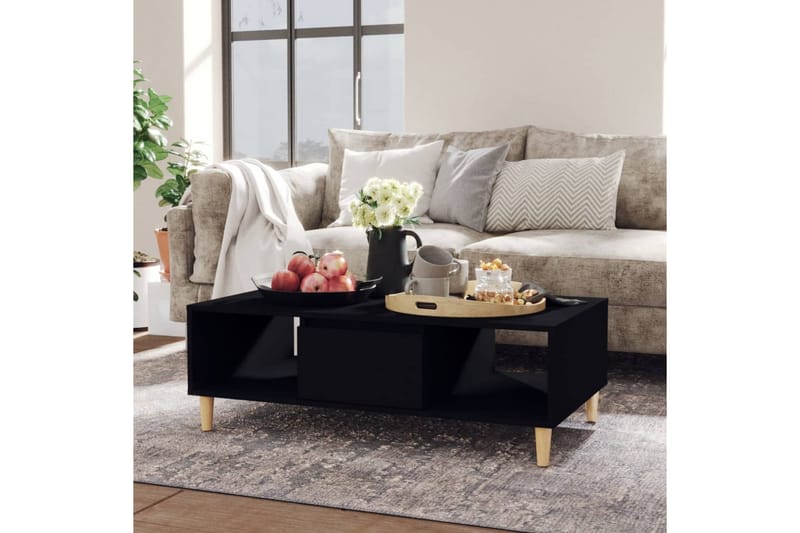 sofabord 103,5x60x35 cm spånplade sort - Sort - Møbler - Borde - Sofabord